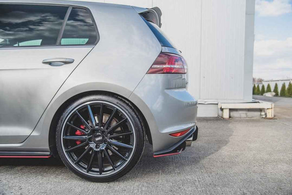 Maxton Design - STREET PRO REAR SIDE SPLITTERS V.1 VW GOLF MK7 GTI