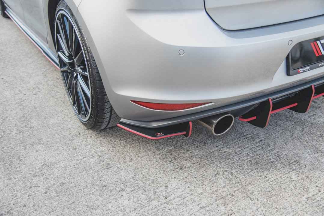 Maxton Design - STREET PRO REAR SIDE SPLITTERS V.1 VW GOLF MK7 GTI