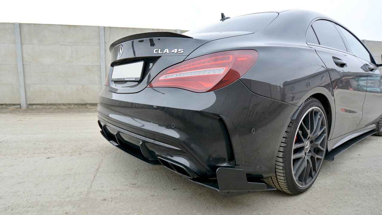 Maxton Design - REAR SIDE SPLITTERS MERCEDES CLA A45 AMG C117 FACELIFT (2017-UP)
