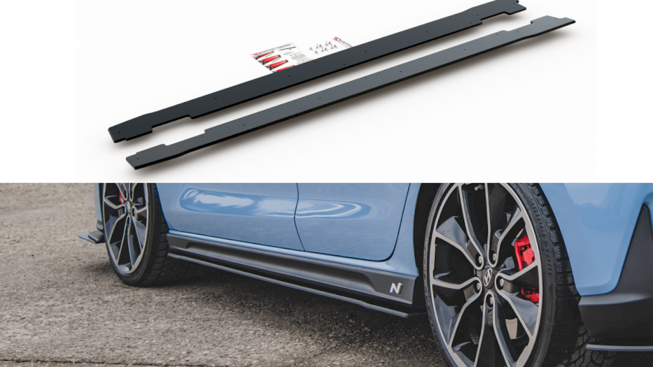 Maxton Design - STREET PRO SIDE SKIRT DIFFUSERS HYUNDAI I30 N MK3 HATCHBACK/ FASTBACK (2017-)