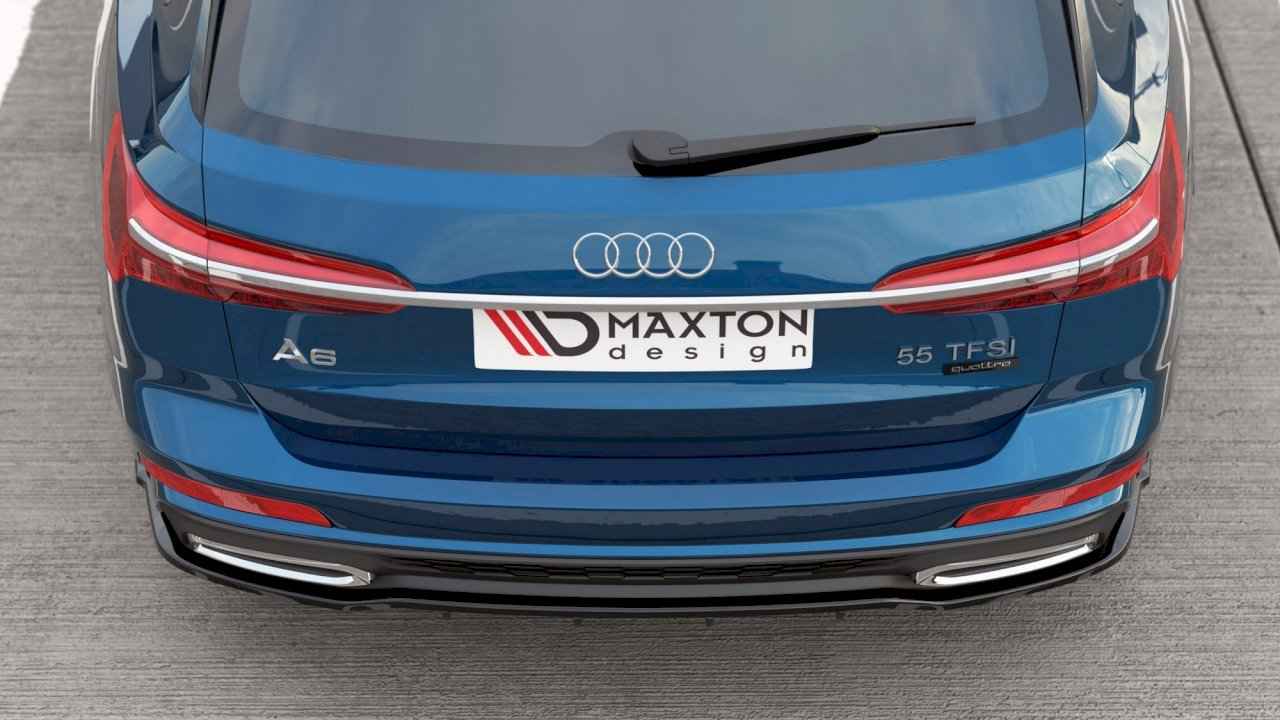 Maxton Design - CENTRAL REAR SPLITTER (W/ VERTICAL BARS) A6 S-LINE C8 AVANT (2019-)