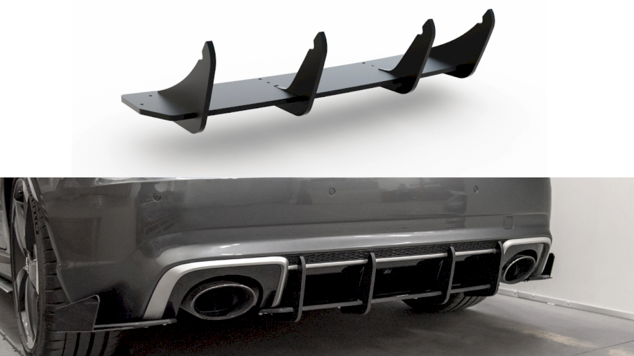 Maxton Design - STREET PRO REAR DIFFUSER V1 AUDI RS3 8V SPORTBACK (2015-2016)