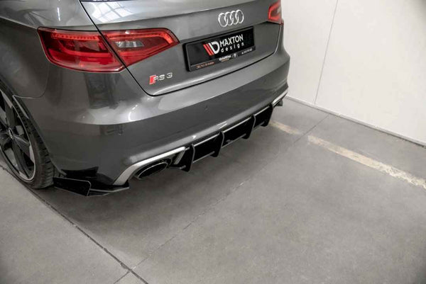 Maxton Design - STREET PRO REAR DIFFUSER V1 AUDI RS3 8V SPORTBACK (2015-2016)
