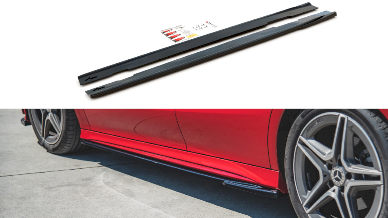 Maxton Design - SIDE SKIRTS DIFFUSERS MERCEDES-BENZ CLA AMG-LINE C118 (2019-)
