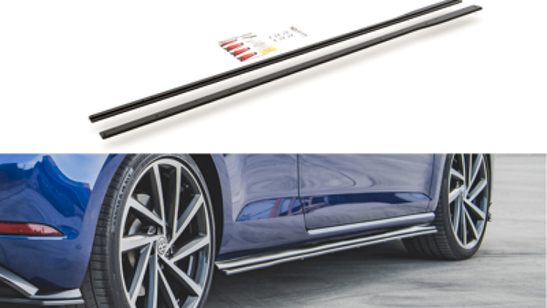 Maxton Design - STREET PRO SIDE SKIRTS DIFFUSERS VW GOLF 7 R / R-LINE FACELIFT
