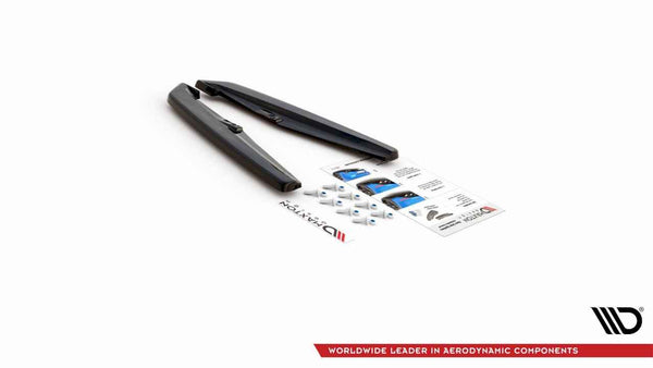 Maxton Design - REAR SIDE SPLITTERS PORSCHE PANAMERA TURBO 970 FACELIFT (2013-2016)