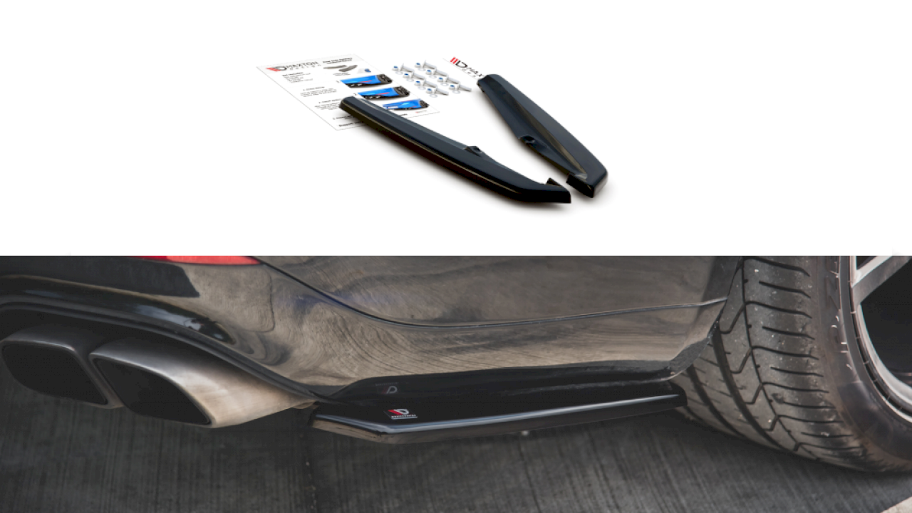 Maxton Design - REAR SIDE SPLITTERS PORSCHE PANAMERA TURBO 970 FACELIFT (2013-2016)