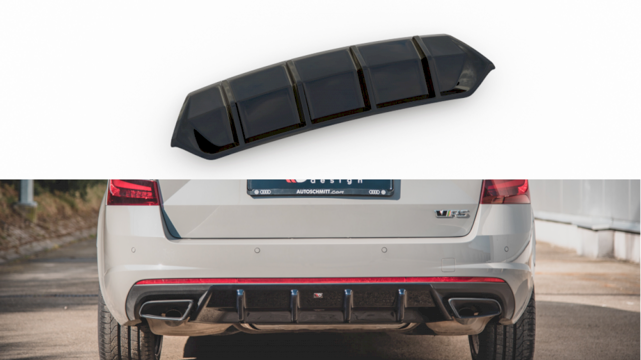 Maxton Design - REAR VALANCE V.1 SKODA OCTAVIA VRS MK3/ MK3.5 HATCHBACK/ ESTATE