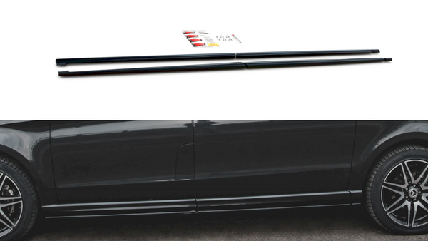 Maxton Design - Side Skirts Diffusers Mercedes-Benz V-Class Long AMG-Line W447