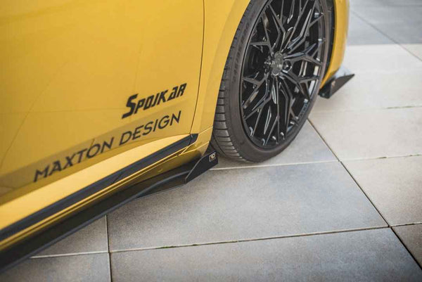 Maxton Design - STREET PRO MAXTON RACING SIDE SKIRTS DIFFUSERS (+FLAPS) VW ARTEON R-LINE (2017-2020)