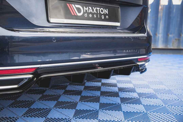 Maxton Design - Central Rear Splitter (W/ Vertical Bars) VW Passat B8 (2014-2019)