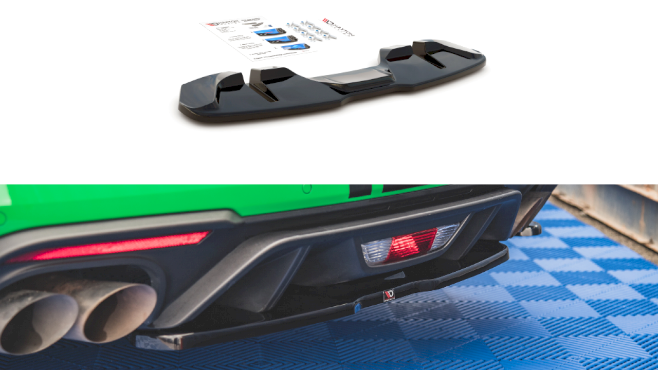 Maxton Design - CENTRAL REAR SPLITTER FORD MUSTANG GT MK6 FACELIFT (2017-)