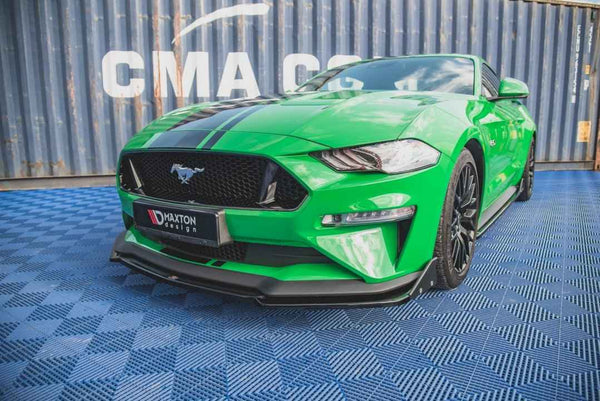 Maxton Design - FRONT SPLITTER V.2 + FLAPS FORD MUSTANG GT MK6 FACELIFT