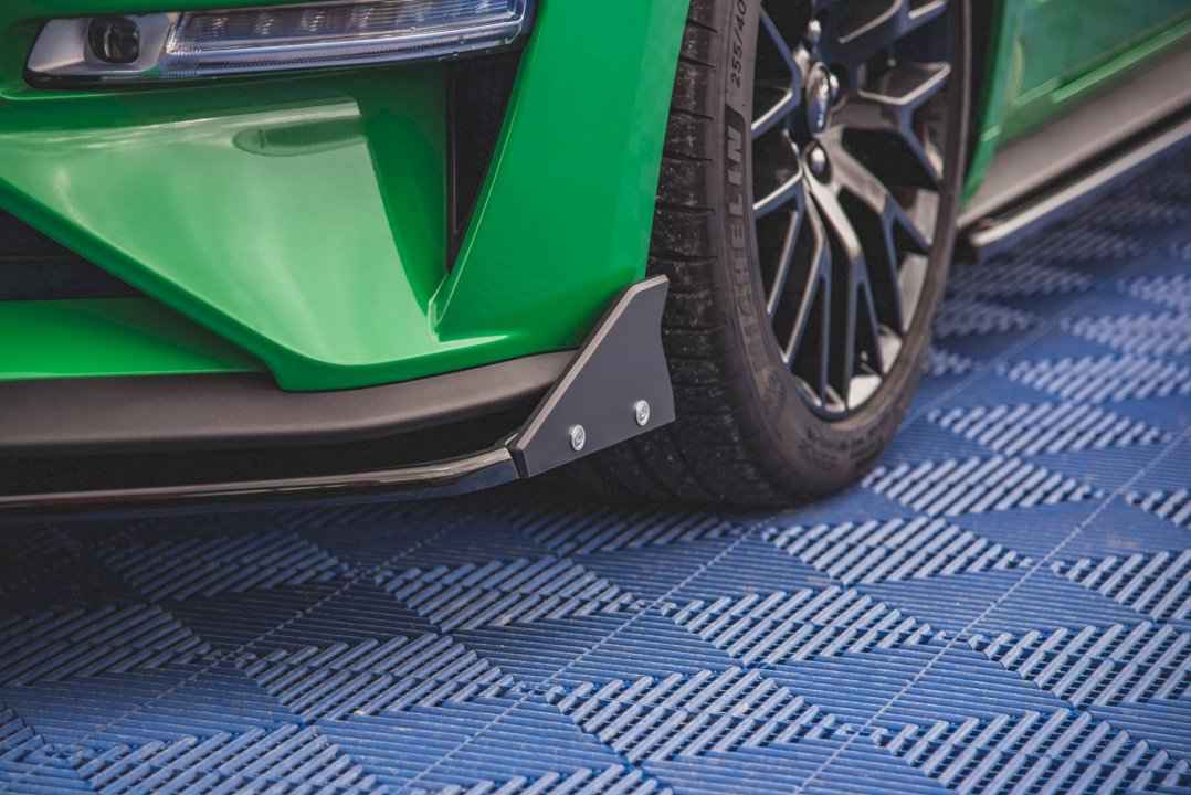 Maxton Design - FRONT SPLITTER V.1 + FLAPS FORD MUSTANG GT MK6 FACELIFT