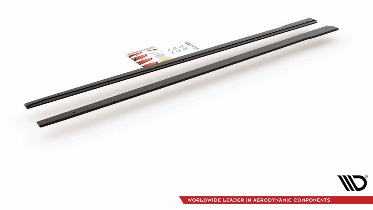Maxton Design - STREET PRO SIDE SKIRTS DIFFUSERS VW POLO GTI MK6 (2017-2021)