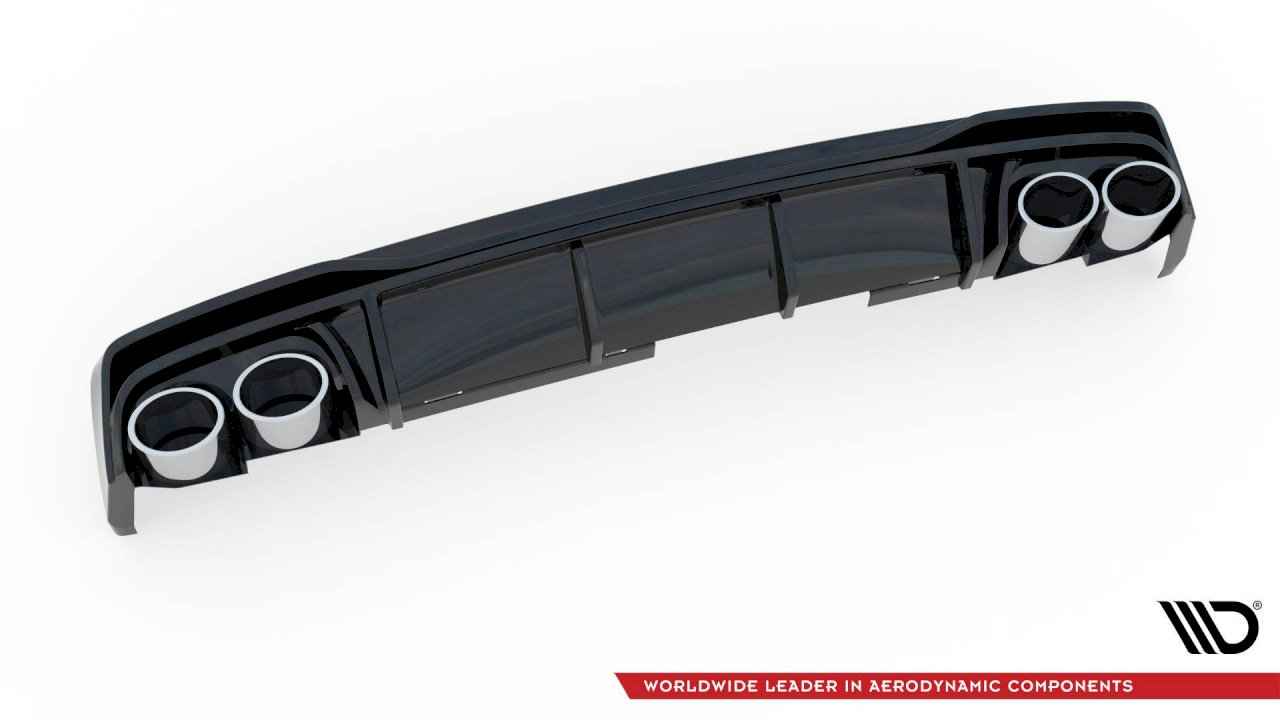 Maxton Design - REAR VALANCE + EXHAUST ENDS IMITATION AUDI S6 / A6 S-LINE C8