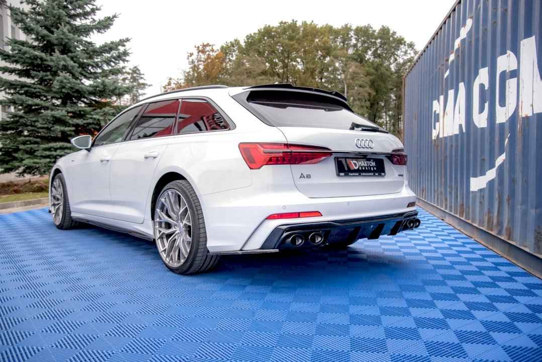 Maxton Design - REAR VALANCE + EXHAUST ENDS IMITATION AUDI S6 / A6 S-LINE C8