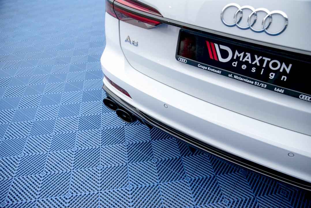 Maxton Design - REAR VALANCE + EXHAUST ENDS IMITATION AUDI S6 / A6 S-LINE C8