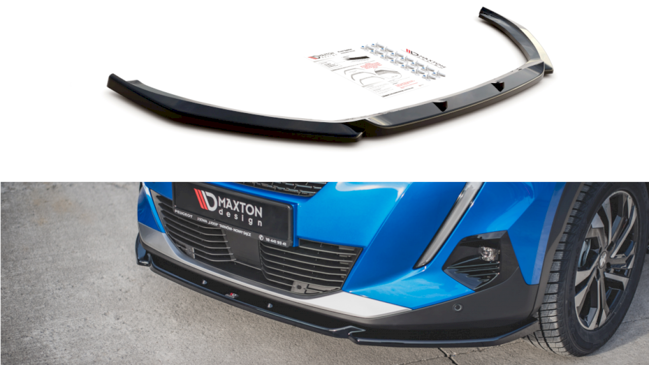 Maxton Design - FRONT SPLITTER V2 PEUGEOT 2008 MK2 (2019-2023)