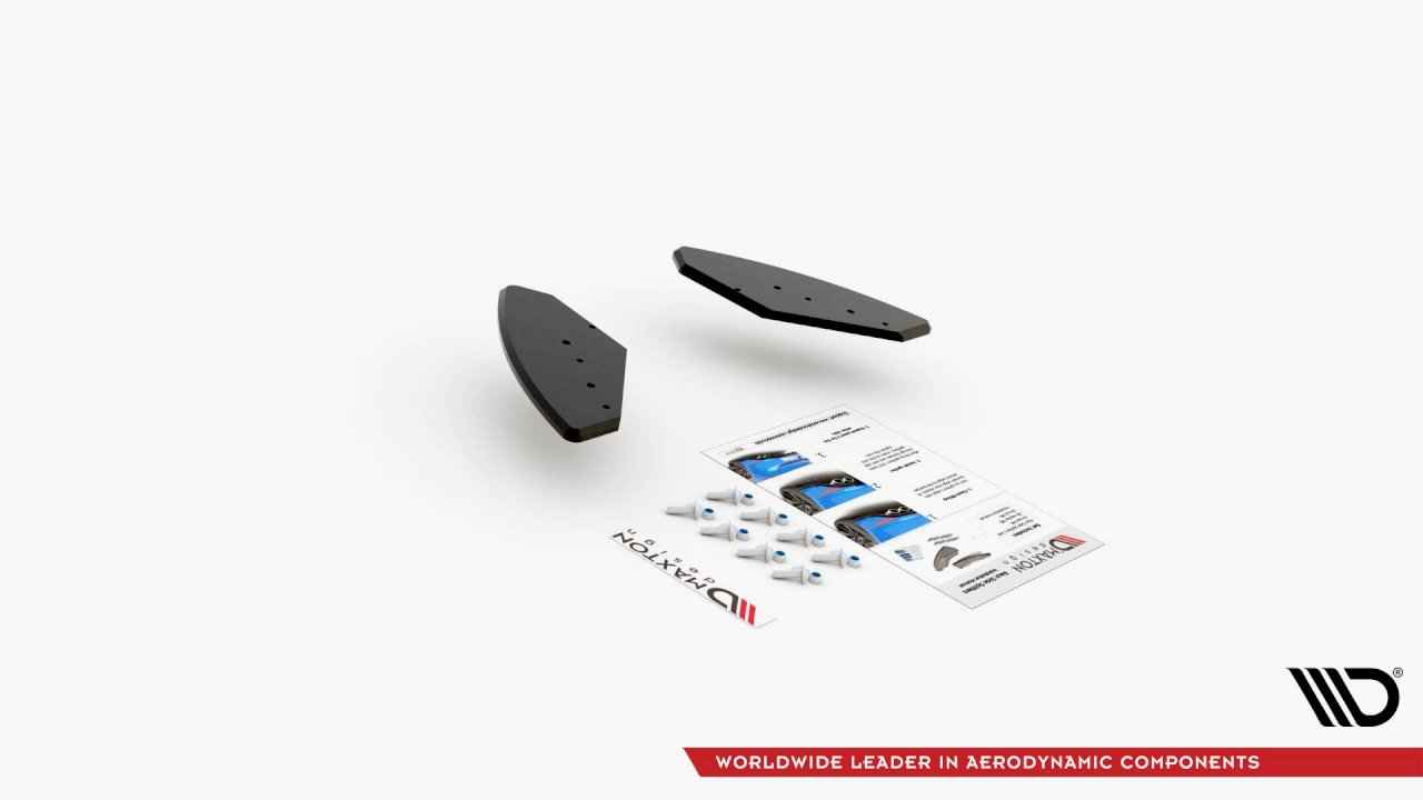 Maxton Design - STREET PRO REAR SIDE SPLITTERS VW GOLF GTI MK6 (2008-2012)