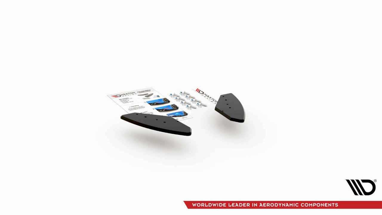 Maxton Design - STREET PRO REAR SIDE SPLITTERS VW GOLF GTI MK6 (2008-2012)