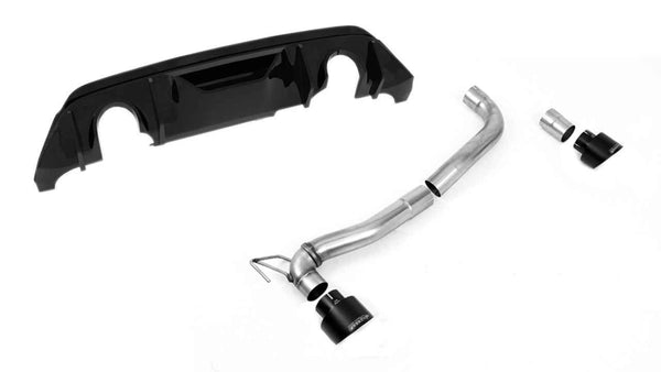 Maxton Design - REAR DIFFUSER + MILLTEK RS UPGRADE KIT - FORD FIESTA MK8/8.5 ST (2018-2024)