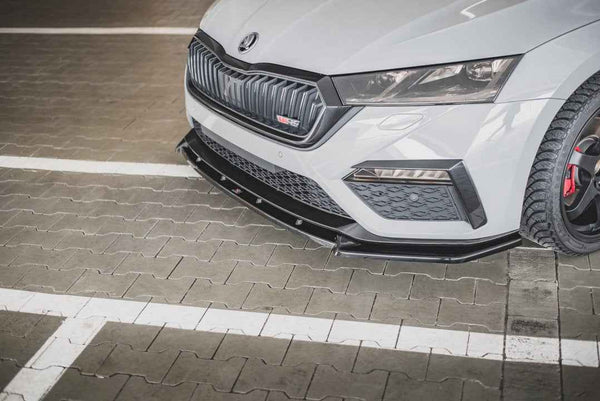 Maxton Design - FRONT SPLITTER V1 SKODA OCTAVIA RS MK4 (2020-2024)