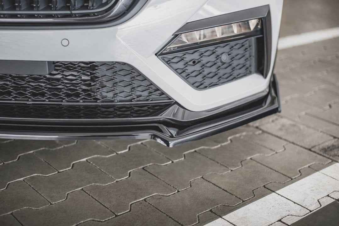Maxton Design - FRONT SPLITTER V.2 + FLAPS SKODA OCTAVIA RS MK4