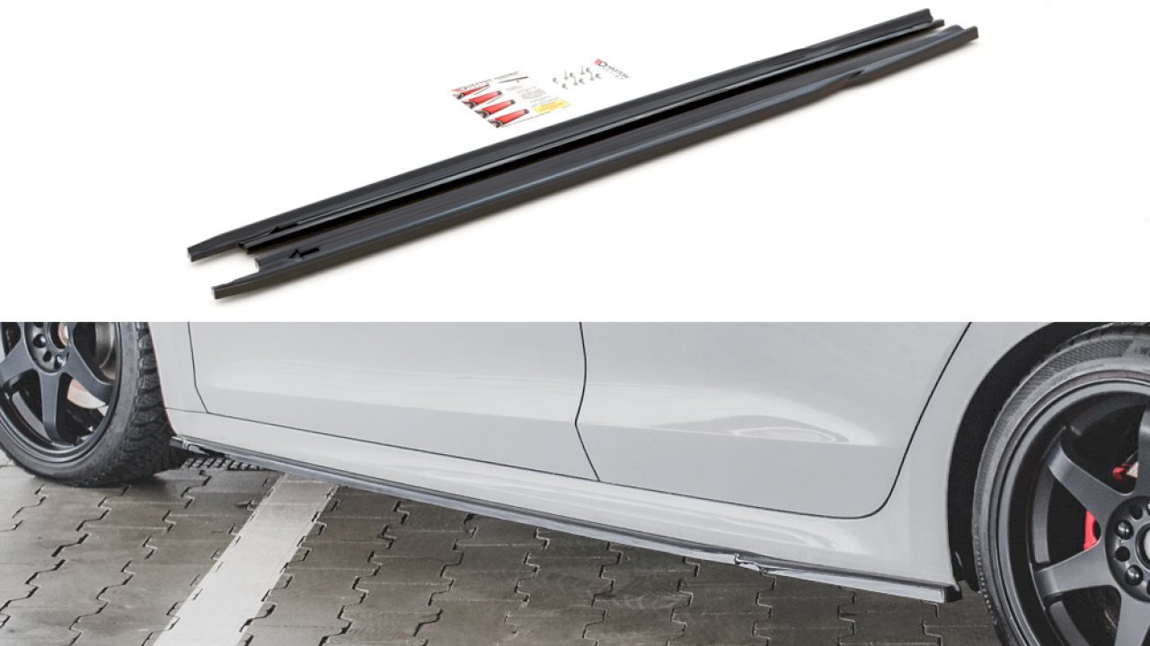 Maxton Design - SIDE SKIRTS DIFFUSERS V1 SKODA OCTAVIA RS MK4 (2020-2024)
