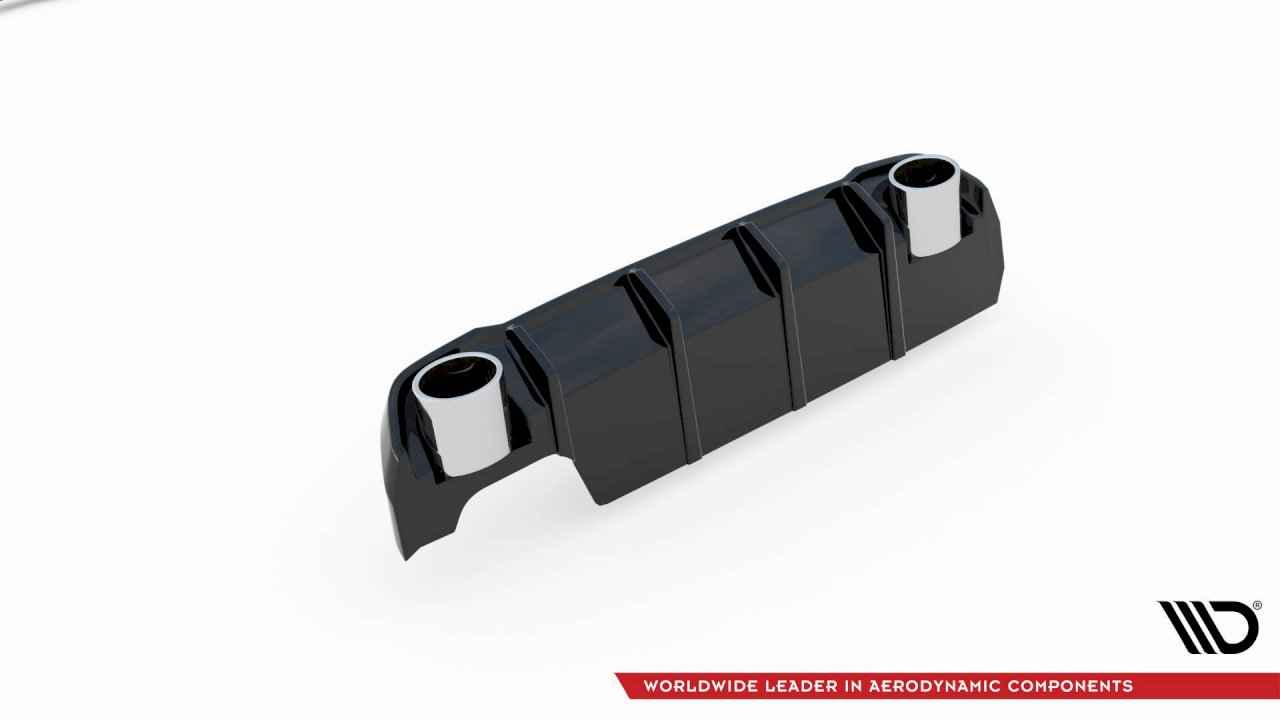 Maxton Design - REAR VALANCE + EXHAUST ENDS IMITATION PEUGEOT 308 SW MK2 FACELIFT (2017-2021)