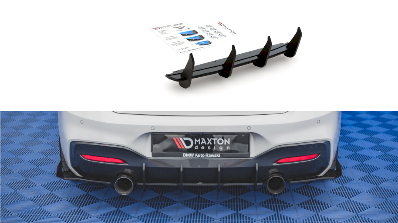 Maxton Design - STREET PRO DURABILITY REAR DIFFUSER V3 BMW M140I (2016-2019)