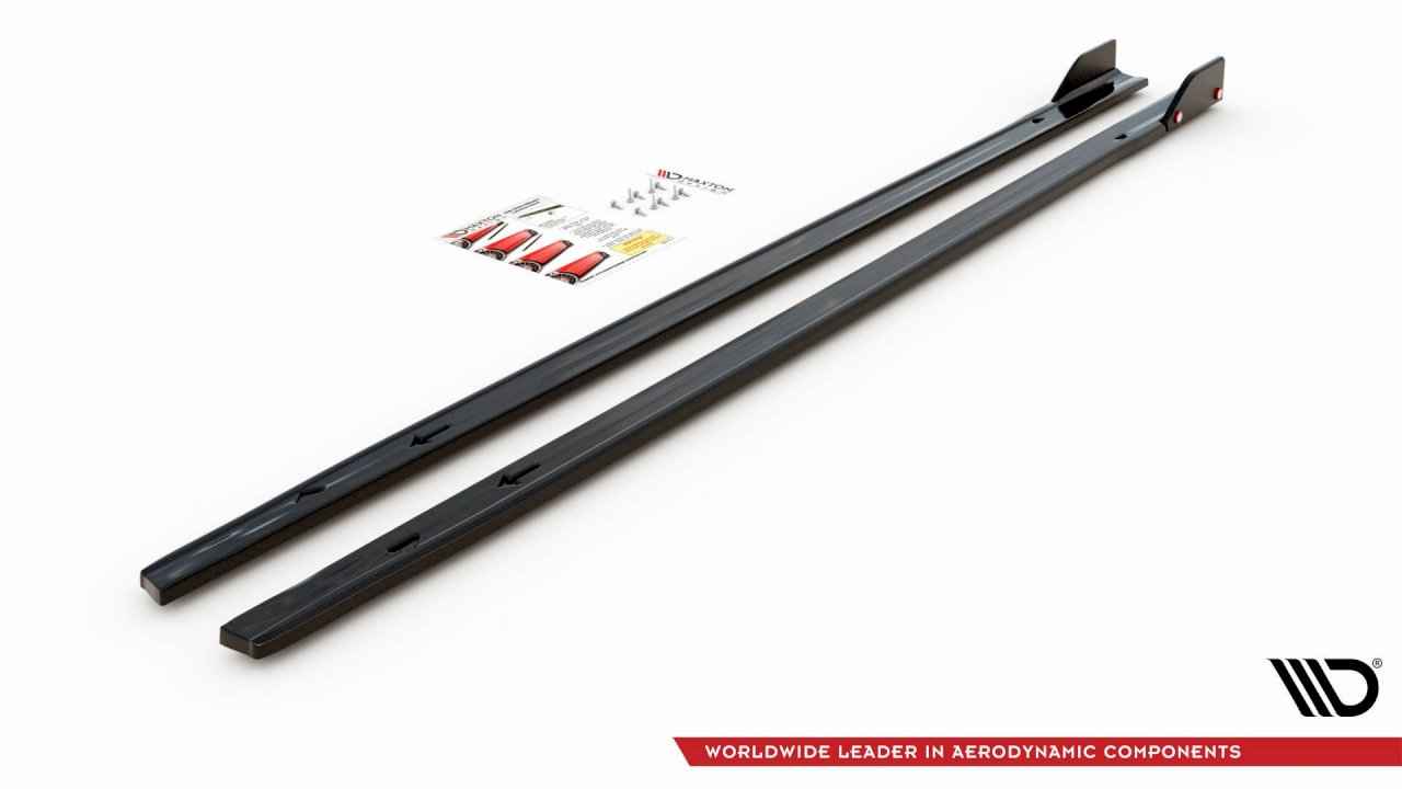 Maxton Design - SIDE SKIRTS DIFFUSERS V.2 + FLAPS VOLKSWAGEN GOLF GTI / GTE / GTI CLUBSPORT / R-LINE MK8