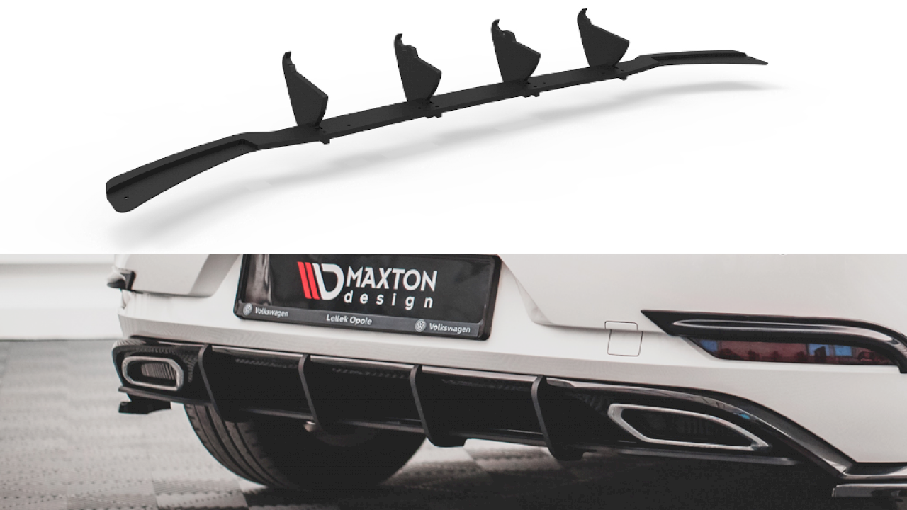 Maxton Design - STREET PRO REAR DIFFUSER VW GOLF R-LINE 7.5 (2017-2019)