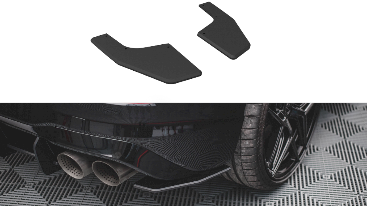 Maxton Design - STREET PRO REAR SIDE SPLITTERS VW GOLF R MK8 (2020-)