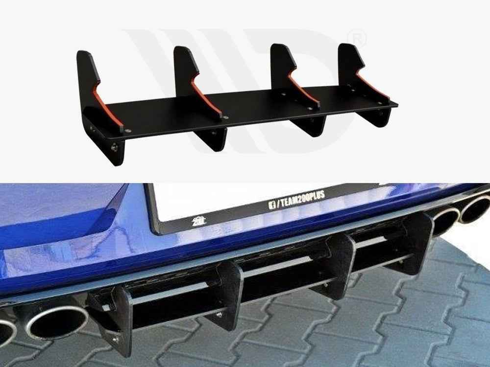 Maxton Design - Rear Diffuser Volkswagen Golf R Mk7 Facelift