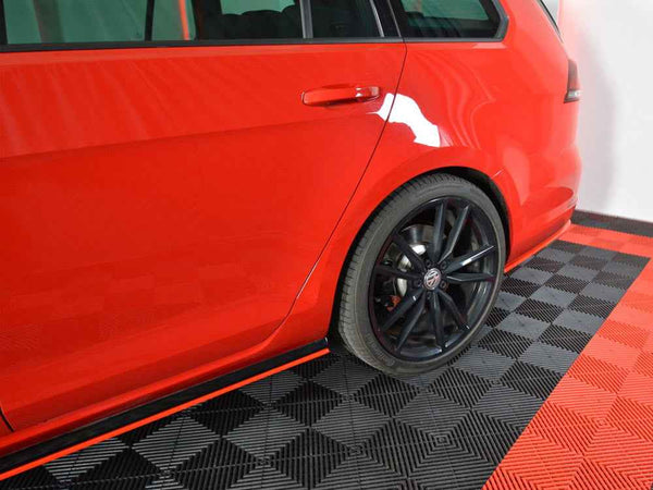 Maxton Design - REAR SIDE SPLITTERS V.2 VW GOLF 7 R VARIANT FACELIFT
