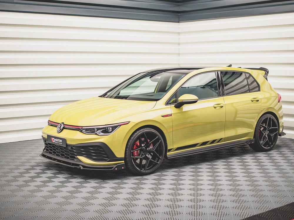 Maxton Design - SIDE SKIRTS DIFFUSERS V.2 + FLAPS VOLKSWAGEN GOLF GTI / GTE / GTI CLUBSPORT / R-LINE MK8
