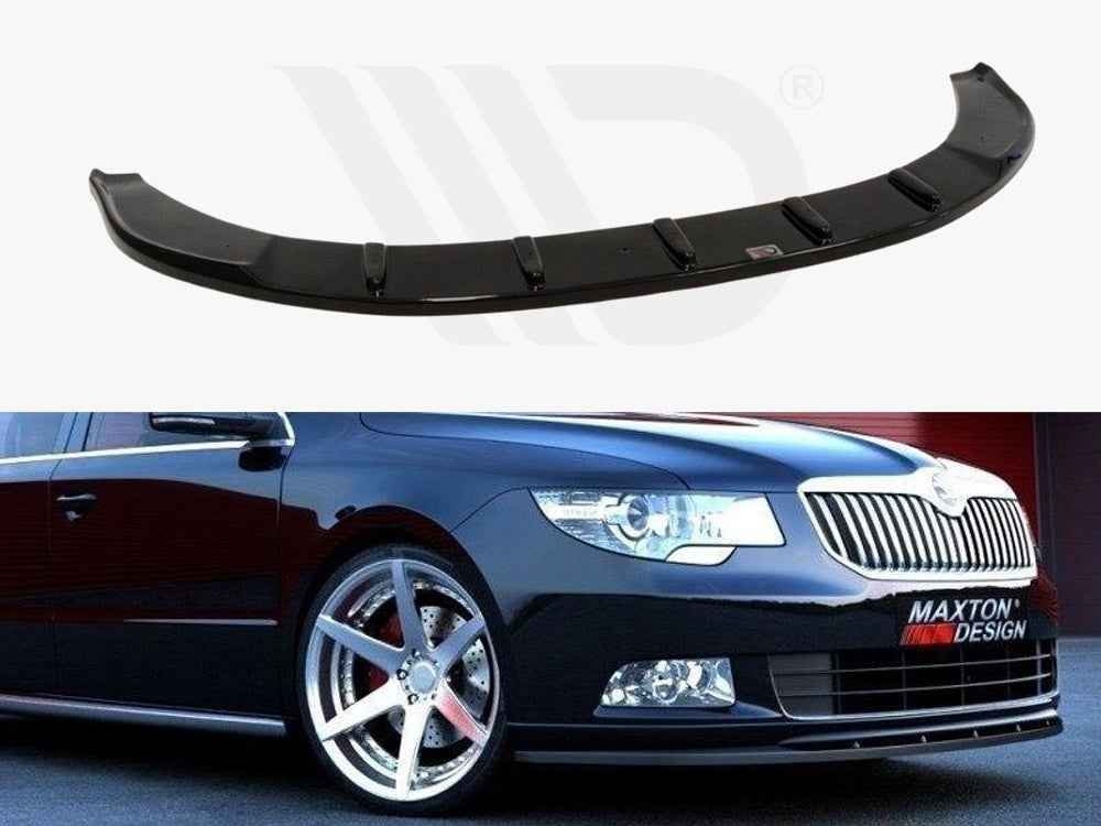 Maxton Design - FRONT SPLITTER SKODA SUPERB II (FOR SPORT FRONT BUMPER SPOILER)