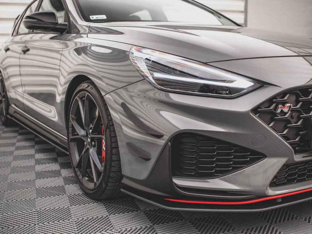 Maxton Design - FRONT BUMPER WINGS (CANARDS) HYUNDAI I30 N HATCHBACK/FASTBACK MK3 FACELIFT (2020-)