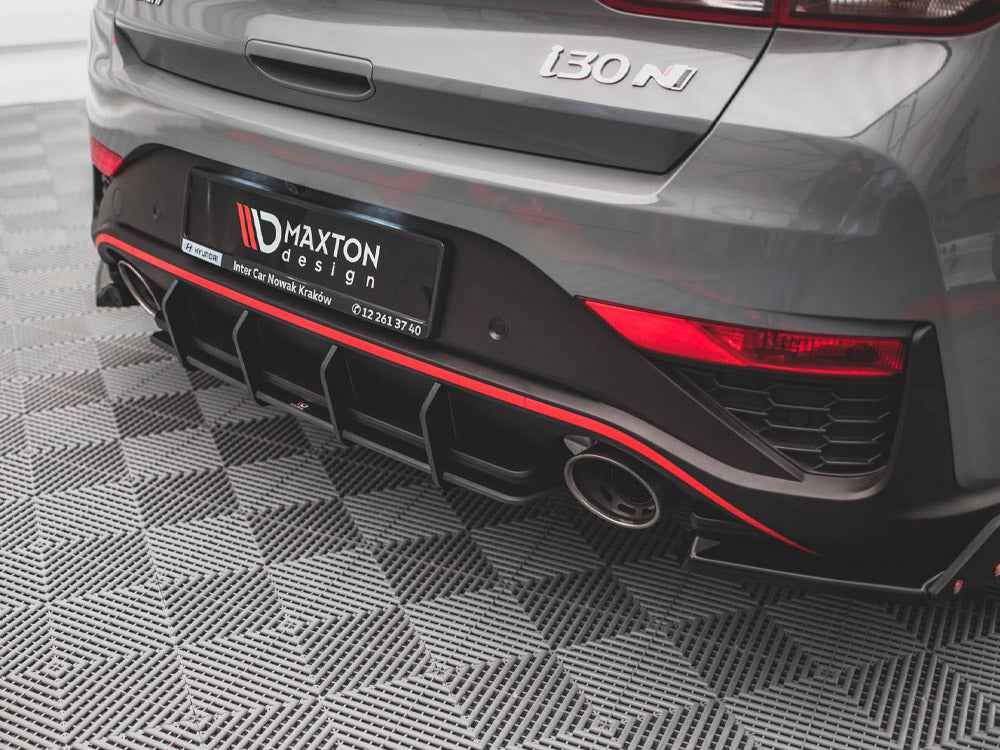 Maxton Design - STREET PRO REAR DIFFUSER HYUNDAI I30 N HATCHBACK MK3 FACELIFT