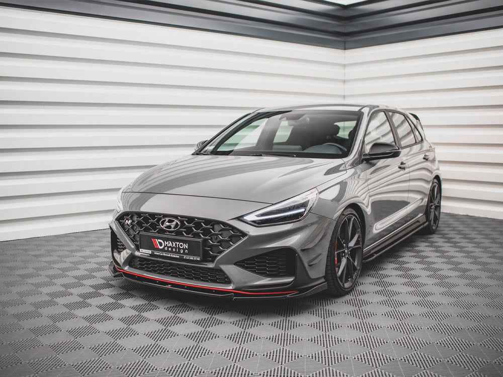Maxton Design - FRONT SPLITTER V.2 HYUNDAI I30 N HATCHBACK/FASTBACK MK3 FACELIFT (2020-)