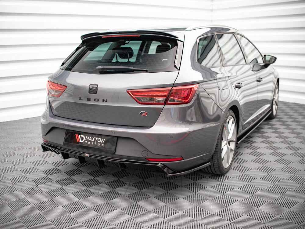 Maxton Design - REAR SIDE SPLITTERS V.2 SEAT LEON FR SPORTSTOURER MK3 (2012-2016)