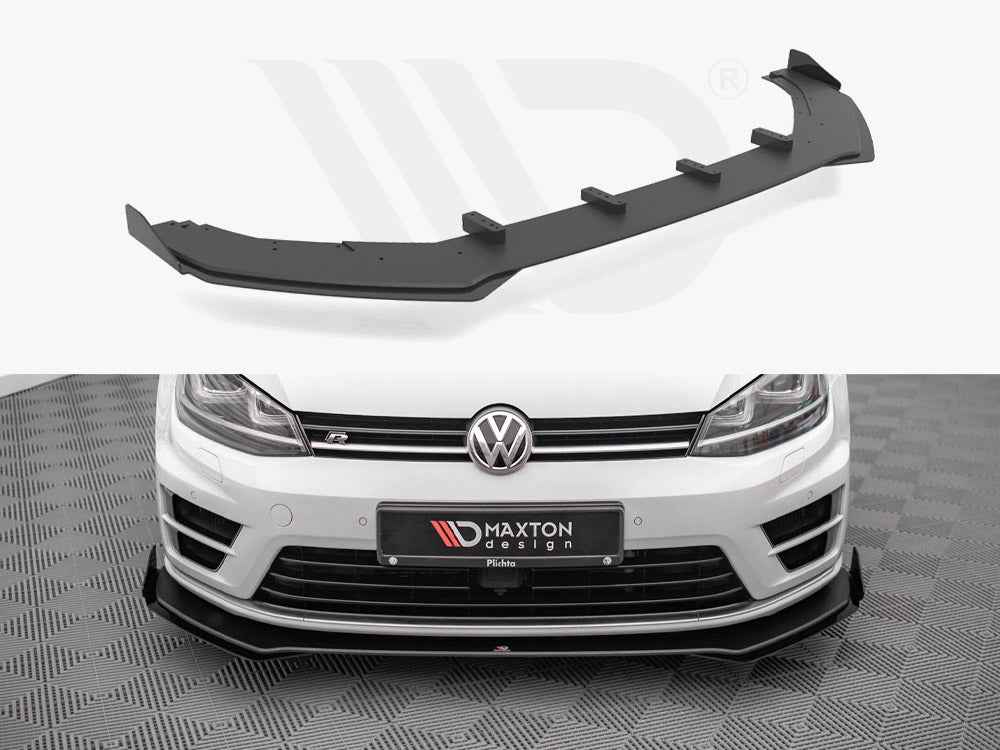 Maxton Design - STREET PRO FRONT SPLITTER V.1 (+FLAPS) VW GOLF R MK7 (2013-2016)