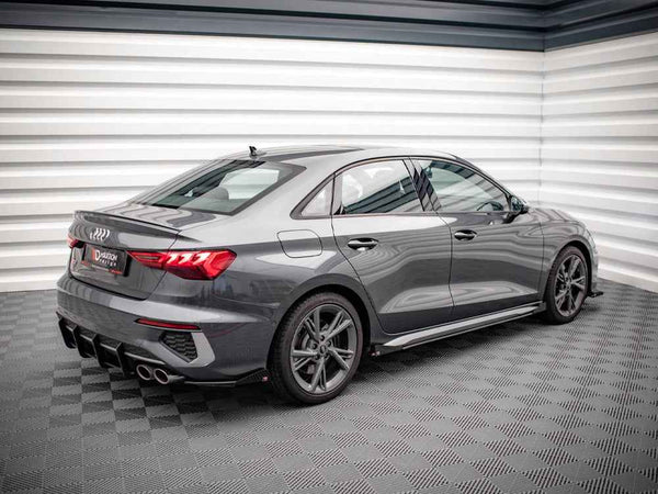 Maxton Design - Street PRO Rear Side Splitters + Flaps Audi S3 Sedan 8Y