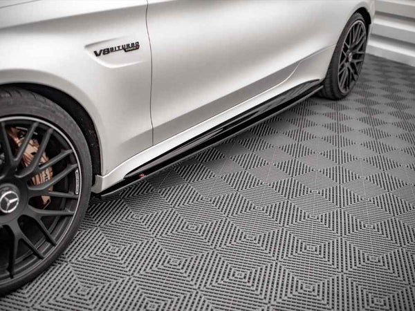 Maxton Design - SIDE SKIRTS DIFFUSERS V.1 MERCEDES-AMG C 63AMG COUPE C205 FACELIFT (2018-2021)