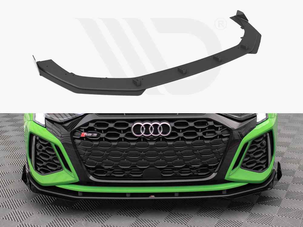 Maxton Design - STREET PRO FRONT SPLITTER V.1 (+FLAPS) AUDI RS3 8Y (2020-)