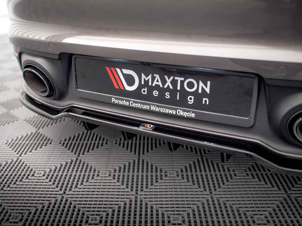 Maxton Design - CENTRAL REAR SPLITTER (VERTICAL BARS) PORSCHE 911 CARRERA 4S 992 (2019-)