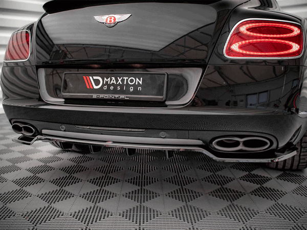 Maxton Design - CENTRAL REAR SPLITTER (VERTICAL BARS) BENTLEY CONTINENTAL GT V8 S MK2 (2014-2016)