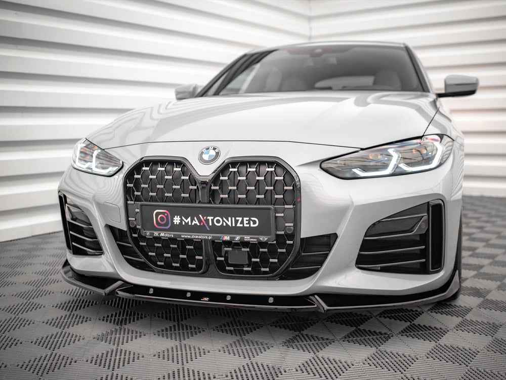 Maxton Design - FRONT SPLITTER V.2 BMW 4 / I4 GRAN COUPE M-PACK / M440I G26