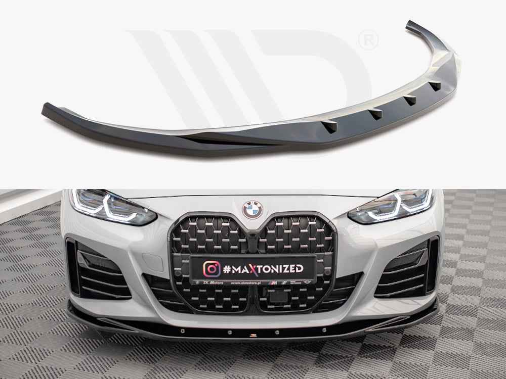 Maxton Design - FRONT SPLITTER V.3 BMW 4 / I4 GRAN COUPE M-PACK / M440I G26